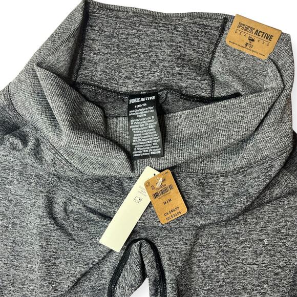 NWT PINK Victorias Secret Seamless High Waist Leggings Gray Activewear Sz Medium - Picture 6 of 9